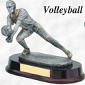 7" Resin Sculpture Award w/ Oblong Base (Volleyball/ Male)